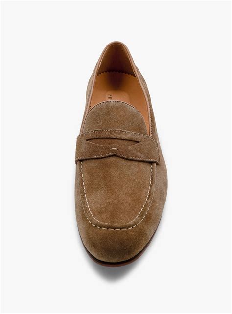 Peter Jackson | Suede Caramel Brown Penny Loafer