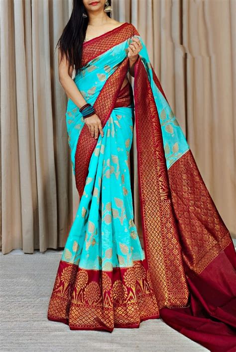 Royal Banarasi Zari Work Soft Silk Sarees | Premium Wedding Sarees ...