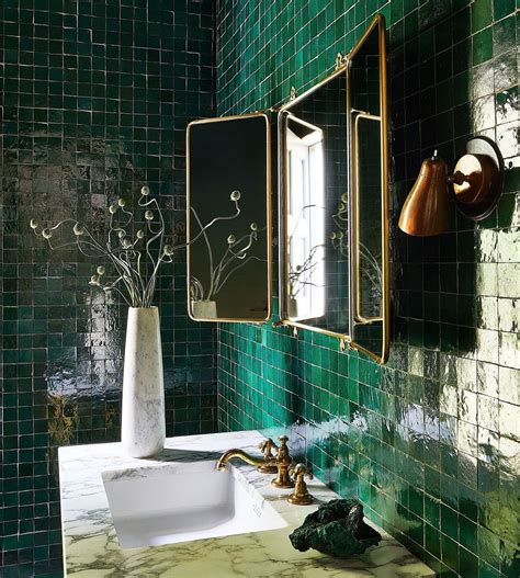 Green Bathroom Tiles Design – Rispa