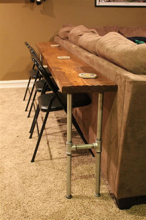 Diy Behind Sofa Bar Table - Do It Yourself