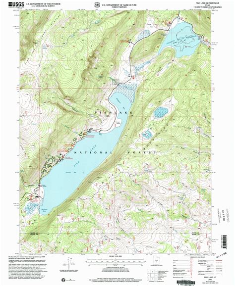 Fish Lake Topo Map