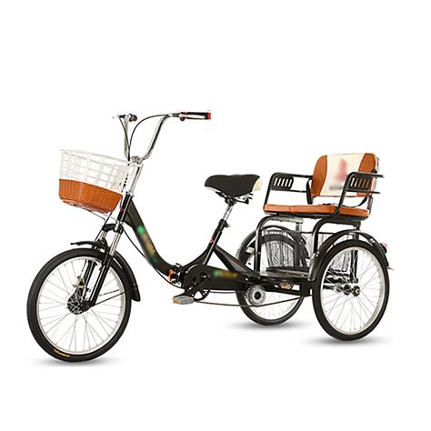 Amazon.com : Three Wheel Cruiser Bike Two-Seater Adult Tricycle 20in 3 ...