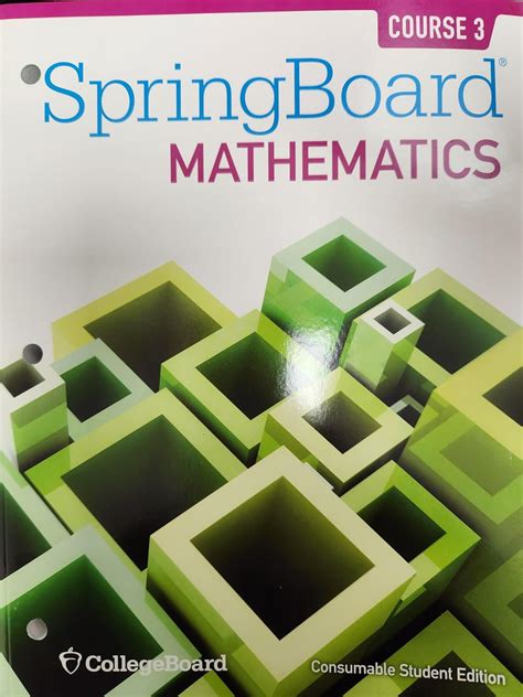 SpringBoard Mathematics, Course 3, Student Edition : Amazon.in: Books