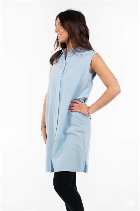 Sleeveless Shirt Dress | SweetLegs – SweetLegs Clothing Inc.