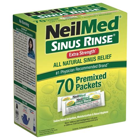 NeilMed Sinus Rinse Extra Strength -- 70 Packets - Vitacost