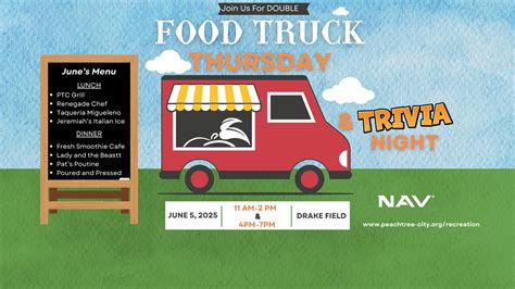 Food Truck Thursday, Drake Field, Peachtree City, 5 June 2025 | AllEvents