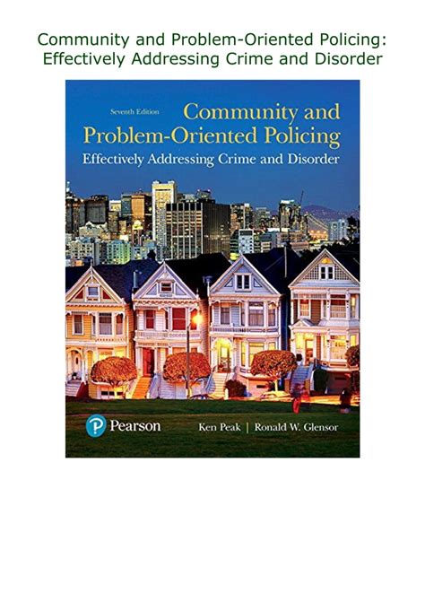 PDF ️Download ️ Community and Problem-Oriented Policing: Effectively ...