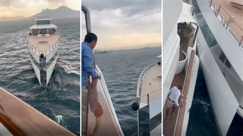 Controversial video sparks debate after Steve Jobs' yacht collides with ...