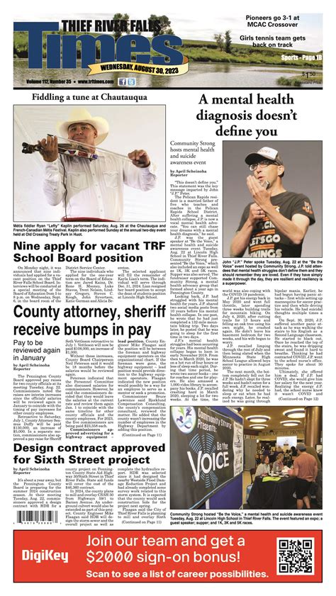 August 30, 2023 | Thief River Falls Times & Northern Watch – Official Page