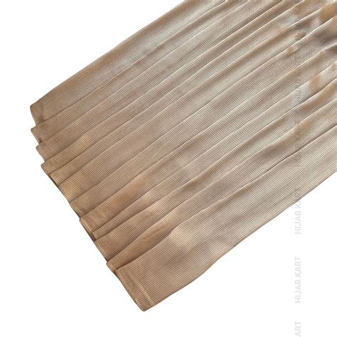 Biscuit Brown- Ribbed Caramel Satin Hijab – Hijab Kart