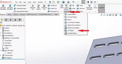 Image result for SolidWorks Sketch Fill Pattern