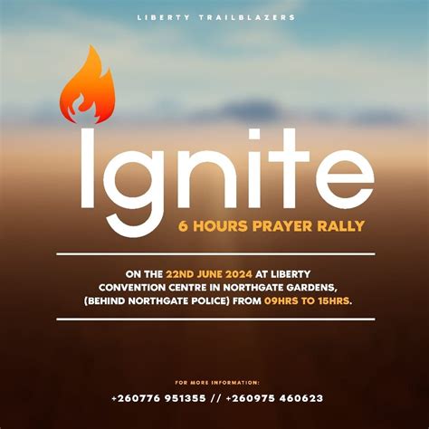 Ignite Prayer Rally, Off Kasangula Road, Lusaka, Zambia, 22 June 2024 ...
