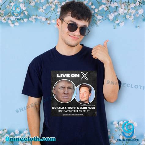 [Free Shipping + 20% Off] Live On X Donald Trump Return X With Elon ...