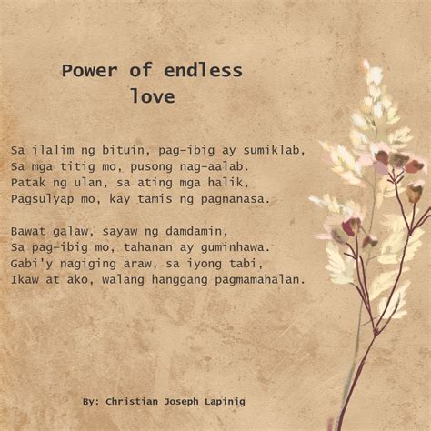 Poems About Love Tagalog