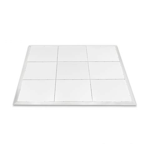 1m x 1m Portable Dance Floor Tile by Gear4music, White Finish | Gear4music