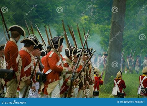 Revolutionary War British Attacking during Battle of Monmouth Editorial ...