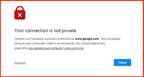 Your Connection Is Not Private Chrome Fix 的图像结果
