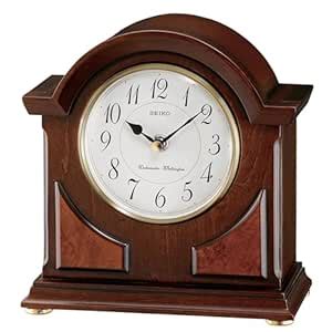 Seiko Mantel Chime Clock Brown Wooden Case : Amazon.in: Home & Kitchen