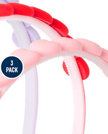 Girls Valentine's Day Heart Headband 3-Pack - MULTI | The Children's Place