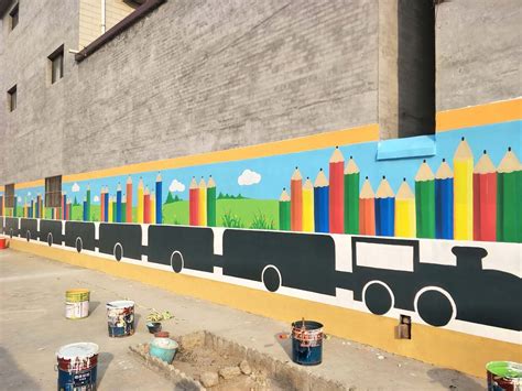 幼儿园外墙设计幼儿园文化墙欣赏-建光里幼儿园之二|其他|墙绘/立体画|弄彩堂 - 原创作品 - 站酷 (ZCOOL)