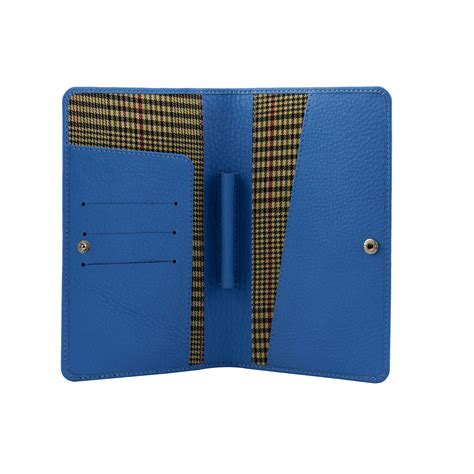 Genuine Gritty Leather Unisex Navy Blue Multi-purpose Holder ...