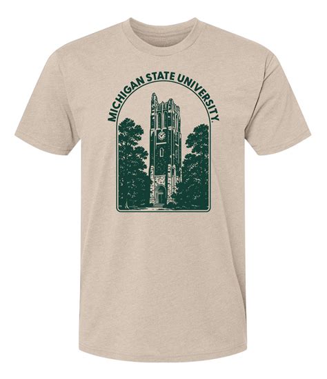 Michigan State Shirt with Beaumont Tower – Nudge Printing