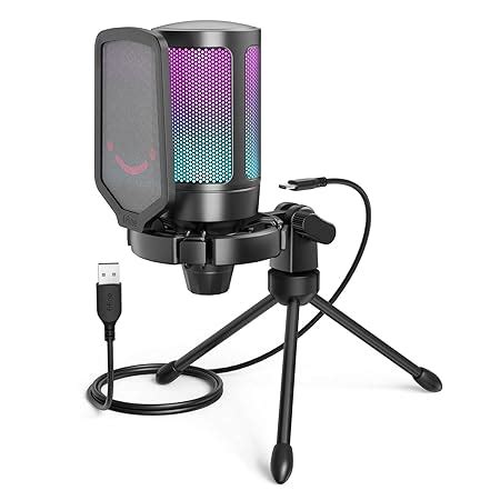 FIFINE (Open Box-Refreshed) A6V USB Gaming Condenser Microphone with ...