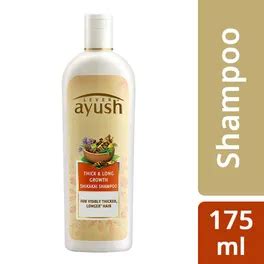 Buy Lever Ayush Thick & Long Growth Shikakai Shampoo, 175 ml | 19 ...