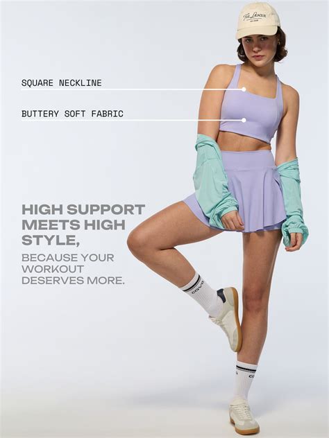 Lilac All Square Sports Bra | Embrace Comfort – Buy Now – CAVA ...