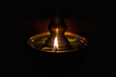 Download wallpaper 5472x3648 lamp, wick, fire, dark, burn hd background
