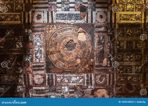 Ajanta Cave Paintings Near Aurangabad, India Stock Image - Image of ...