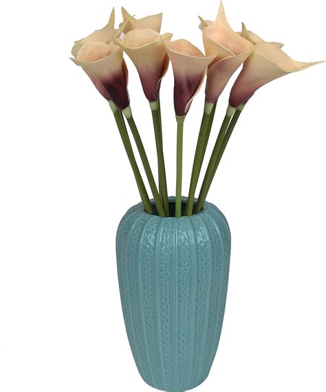 Artificial Calla Lily 10pcs 20 Inch Long Stem Arum Lily for Home Decor ...