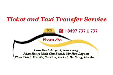 TICKET AND TAXI TRANSFER SERVICE: CAM RANH, NHA TRANG, PHAN RANG, MUI ...