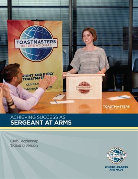 Image result for Toastmaster Sergeant at Arms Script