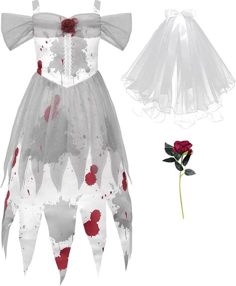 Image result for Girls Zombie Bride Costume