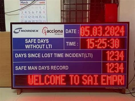 LED Safety Performance Display Boards - Environmental health and safety ...