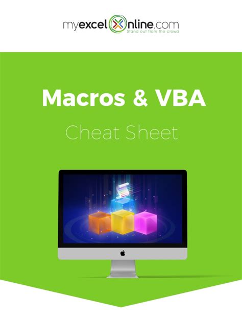 Image result for Excel Visual Basic Cheat Sheet