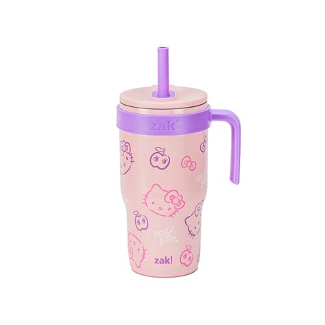 Zak Designs 18oz Hello Kitty Kids Straw Handle Tumbler - Walmart.com