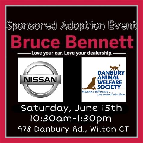 Bruce Bennett Nissan June Adoption Event – Danbury Animal Welfare Society