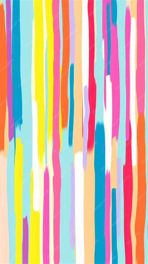 Stroke painting of rainbow wallpaper pattern line backgrounds | Premium AI-generated image