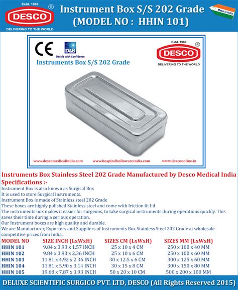 Hospital Surgical Instruments Box – Manufacturers & Exporters India