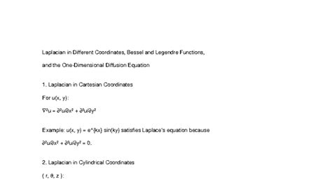 Laplacian diffusion explained - Laplacian in Different Coordinates ...