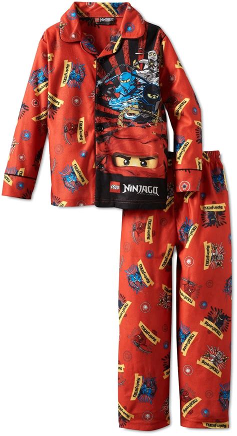 Buy Transformers Lego Ninjago Little Boys' Ninjago Coat Front Pajama ...