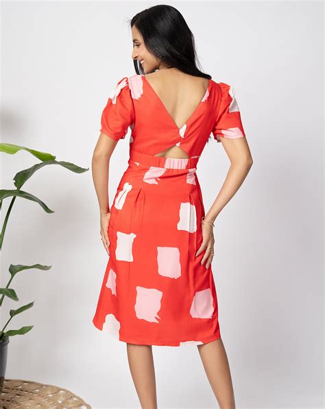 Crimson Red Short Dress – Label nayshas