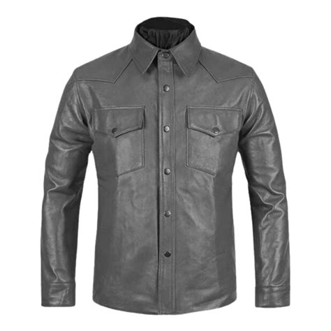 Swagger Men's Leather Shirt Upgrade Your Casual Look