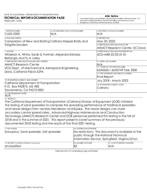 Fillable Online DEPARTMENT OF TRANSPORTATION ADA Notice PDF Fax Email ...