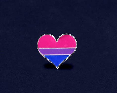 Buy Fundraising For A Cause | Bisexual Heart Pins – Pink/Lavender/Blue ...