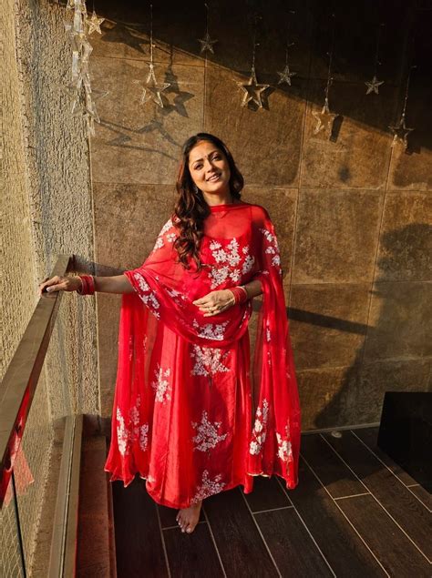 Cherry Blossoms on Red Silk Kurta – Picchika