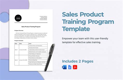 Sales Product Training Program Template in PDF, Word, Google Docs ...