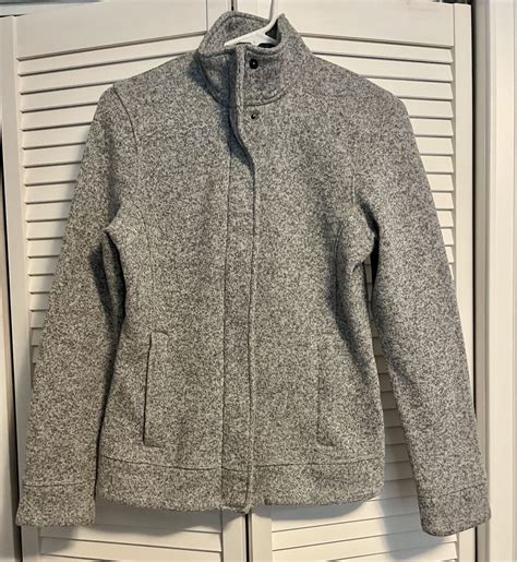 Lands end women’s mottled gray fleece jacket. Size XS… - Gem